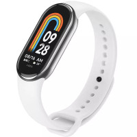 Силиконовый ремешок для Xiaomi Mi Band 8/9/10 - Белый / White