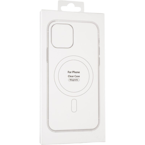 Чохол TPU Clear Case with MagSafe для Apple iPhone 12 Pro Max (6.7) — Прозорий