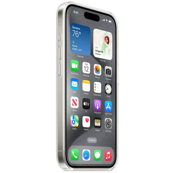 Чохол TPU Clear Case with MagSafe для Apple iPhone 15 Pro Max (6.7) - Прозорий