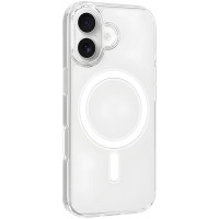 Чехол TPU Clear Case with MagSafe для Apple iPhone 16 (6.1) - Прозрачный