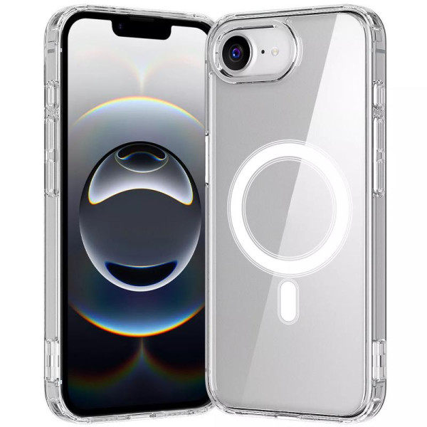 Чохол TPU Clear Case with MagSafe для Apple iPhone 16e / 17e (6.1) - Прозорий