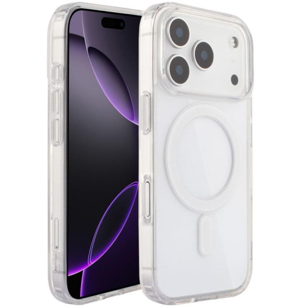 Чохол TPU Clear Case with MagSafe для Apple iPhone 17 Pro (6.3) - Прозорий