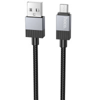Дата кабель Hoco X110 Honorific USB to MicroUSB 2.4A (1m) - Black