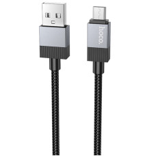 Дата кабель Hoco X110 Honorific USB to MicroUSB 2.4A (1m) - Black