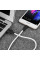 Дата кабель Hoco X21 Silicone MicroUSB Cable (1m) - Чорний / Білий - фото