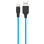 Дата кабель Hoco X21 Plus Silicone MicroUSB Cable (1m) - Black / Blue