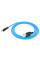 Дата кабель Hoco X21 Plus Silicone MicroUSB Cable (1m) - Black / Blue - фото