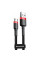Дата кабель Baseus Cafule USB to MicroUSB Cable 1.5A (2m) (CAMKLF-C) - Червоний / Чорний - фото