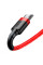 Дата кабель Baseus Cafule USB to MicroUSB Cable 2.4A (1m) (CAMKLF-B) - Червоний - фото