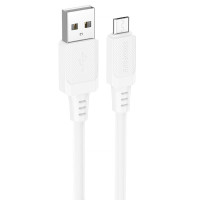 Дата кабель Borofone BX115 Lotto USB to MicroUSB 2.4A (1m) - White