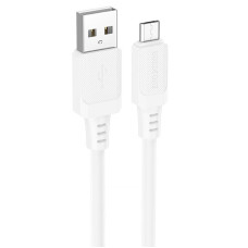 Дата кабель Borofone BX115 Lotto USB to MicroUSB 2.4A (1m) - White