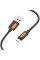 Дата кабель Borofone BX114 Structure USB to MicroUSB 2.4A (1m) - Black - фото