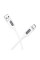 Дата кабель Borofone BX114 Structure USB to MicroUSB 2.4A (1m) - White - фото
