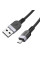 Дата кабель Hoco X109 Energy silicone USB to MicroUSB (3m) - Black - фото