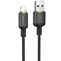 Дата кабель Hoco X128 Benefit USB to Lightning 12W (1m) - Black