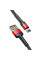 Дата кабель Baseus Cafule USB to Lightning Special Edition 2.4A (1m) (CALKLF-G) - Чорний / Червоний - фото