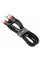 Дата кабель Baseus Cafule USB to Lightning Special Edition 2.4A (1m) (CALKLF-G) - Чорний / Червоний - фото