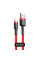 Дата кабель Baseus Cafule USB to Lightning 1.5A (2m) (CALKLF-C) - Червоний / Чорний - фото