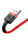 Дата кабель Baseus Cafule USB to Lightning 1.5A (2m) (CALKLF-C) - Червоний / Чорний - фото
