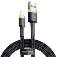 Дата кабель Baseus Cafule USB to Lightning 2.4A (1m) (CALKLF-B) - Золотой / Черный