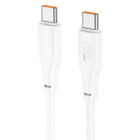 Дата кабель Hoco X93 Force Type-C to Type-C 100W (1m) - White