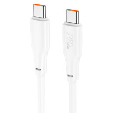 Дата кабель Hoco X93 Force Type-C to Type-C 100W (1m) - White
