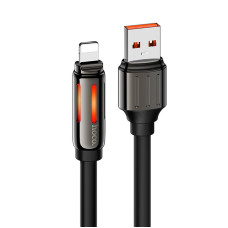 Дата кабель Hoco U136 Prize USB to Lightning 2.4A (1.2m) - Black