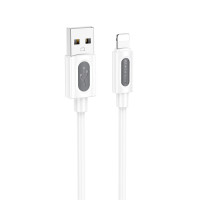 Дата кабель Borofone BX114 Structure USB to Lightning 2.4A (1m) - White