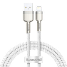 Дата кабель Baseus Cafule Metal USB to Lightning 2.4A (2m) (CALJK-B0) - White