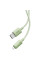 Дата кабель Baseus Habitat Series Fast Charging USB to Lightning 2.4A (1m) (P10360200421-0) - Natural Green - фото