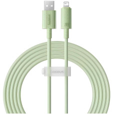 Дата кабель Baseus Habitat Series Fast Charging USB to Lightning 2.4A (1m) (P10360200421-0) - Natural Green