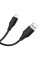 Дата кабель Hoco X124 Bien silicone USB to Lightning 2.4A (1m) - Black - фото