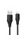 Дата кабель Hoco X124 Bien silicone USB to Lightning 2.4A (1m) - Black - фото