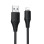 Дата кабель Hoco X124 Bien silicone USB to Lightning 2.4A (1m) - Black