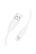 Дата кабель Hoco X124 Bien silicone USB to Lightning 2.4A (1m) - White - фото