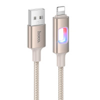 Дата кабель Hoco U144 New USB to Lightning 2.4A (1.2m) - Gold