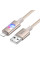 Дата кабель Hoco U144 New USB to Lightning 2.4A (1.2m) - Gold - фото