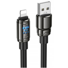 Дата кабель Hoco U143 Joy USB to Lightning 2.4A (1.2m) - Black