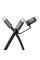 Дата кабель Hoco X125 Surplus 2in1 Type-C to Lightning/Type-C 60W (1m) - Black - фото