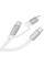 Дата кабель Hoco X125 Surplus 2in1 Type-C to Lightning/Type-C 60W (1m) - White - фото