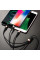 Дата кабель Hoco X26 Xpress 3in1 USB to Lightning/Type-C/MicroUSB 2A (1.2m) - Чорний / Золотий - фото
