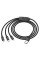Дата кабель Hoco U104 Ultra 3in1 USB to Lightning/Type-C/MicroUSB 66W (1.2m) - Чорний - фото