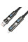 Дата кабель Hoco U143 Joy 4in1 USB to Lightning/Type-C to Type-C 240W (1.2m) - Black - фото
