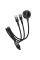 Дата кабель Hoco CW64 3in1 Type-C to iWatch/Lightning/Type-C 15W (1.2m) - Black - фото