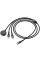 Дата кабель Hoco CW64 3in1 Type-C to iWatch/Lightning/Type-C 15W (1.2m) - Black - фото