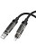 Дата кабель Hoco U151 Goldsmith 4in1 Type-C to USB/Type-C to Lightning 240W (1.2m) - Black - фото