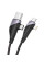 Дата кабель Hoco U95 Freeway 4in1 USB/Type-C to Type-C/Lightning 60W (1.2m) - Black - фото
