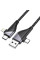 Дата кабель Hoco U95 Freeway 4in1 USB/Type-C to Type-C/Lightning 60W (1.2m) - Black - фото