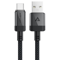 Дата кабель Acefast C12-04 USB to Type-C 3A (1.2m) - Black