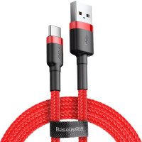 Дата кабель Baseus Cafule USB to Type-C Cable 2A (2m) (CATKLF-C) - Червоний